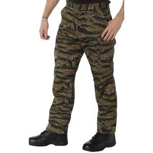 Rothco Tactical BDU Pants Tiger Stripe Camo Men’s XL 39–43 Waist New w/ Tags